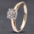 Pre-Owned 9ct Yellow Gold Single Cut Diamond Round Cluster Ring 41671348