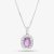 Pre-Owned Platinum Certificated 1.83ct Pink Oval Cut Sapphire & 0.93ct Brilliant Cut Diamond Pendant & 18 Inch Box Chain 43141167