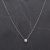 Pre-Owned 14ct White Gold 18" Round Brilliant Cut Diamond Cluster Pendant 4314534