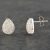 Pre-Owned 18ct White Gold 1.00ct Brilliant Cut Diamond Pear Shaped Pave Stud Earrings 43171003