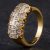 Pre-Owned 18ct Yellow Gold 1.25ct Diamond 5 Row Fancy Ring 4328126