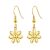 Gold Plated Daisy Drop Earrings