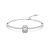 Swarovski Una Octagon Minimize Pavé White Rhodium Plated Bangle 5638494