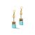 Coeur De Lion Yellow Gold GeoCUBE Drop Earrings 4515/21-1500