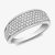 9ct White Gold Pave Crystal Tapered Ring 5.84.9569 N