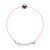 Diadema Womens – Bracelet – Pink Nylon -Tahiti Pearl – Natural – One Size