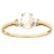 Diamant L’Eternel Womens 9ct Yellow and White Gold Ladies Pearl Birth Stone Ring – Size P