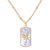 Valero Pearls Womens Necklace stainless steel yellow gold mother of pearl – Size 45cm