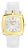 Saint Honore : Womens Audacy Silver Watch – White Leather – One Size