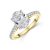 18ct Yellow Gold Oval Cut 2.25ct Lab Grown Diamond Solitaire