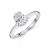 Platinum Lab Grown 1.00ct Oval Diamond Solitaire