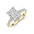 18ct Yellow Gold Emerald Cut 3.25ct Lab Grown Diamond Solitaire