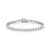 18ct White Gold Lab Grown 5.00ct Diamond Tennis Bracelet