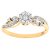 Diamant L’Eternel Womens Ladies 9ct Yellow Gold Diamond Accent Ring – Size J