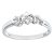 Diamant L’Eternel Womens Ladies 9ct White Gold Diamond Accent Ring – Size K