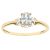 Diamant L’Eternel Womens 9ct Yellow and White Gold Ladies Cubic Zirconia Birth Stone Ring – Size H