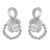 Orphelia WoMens 925 Sterling Silver Stud Earrings – ZO-5236 – One Size