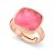 Orphelia WoMens 925 Sterling Silver Ring – Rose ZR-7198/PI – Size R 1/2