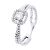 Diadema Womens – Ring – Prestige Jewelery – White Gold – Size T