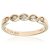 Diamant L’Eternel Womens 9ct Yellow Gold 0.10ct Diamond Twist Eternity Ring – Size N