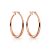 Rose Gold Plated 30mm Hoop Earrings