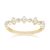 Classic Pearl & Diamond Eternity Ring in 9ct Yellow Gold