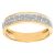 Diamant L’Eternel Womens 9ct Yellow Gold 0.10ct Diamond Band Ring – Size O