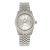 Empress Womens Constance Automatic Bracelet Watch w/Date – White Stainless Steel – One Size