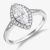 Sterling Silver Crystal Navette Cluster Ring (P) 8.84.8779 P