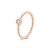 Argento Rose Gold Dotted Crystal Stacking Ring – 60