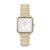 CLUSE L. a. Tétragone Related Gold + White Pearl Watch