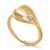 Orphelia ‘Etoile’ WoMens 925 Sterling Silver Ring – Gold ZR-7524/G – Size Q