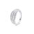 Argento Silver Triple Layer Crystal Ring – Ring Measurement 52 925 Silver