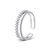 August Woods Silver Crystal Band Adjustable Ring – Adjustable