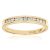 Diamant L’Eternel Womens 9ct Yellow Gold Diamond Channel Set Eternity Ladies Ring – Size N