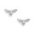 Olivia Burton Fortunate Bee Silver Earrings