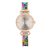 Bertha Womens Katherine Enamel-Designed Bracelet Watch – Turquoise Stainless Steel – One Size