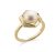 Orphelia WoMens 925 Sterling Silver Ring – Gold ZR-7469/G – Size L