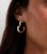 Silver Lower Out Middle Hoop Earrings New Glance