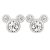 Disney Silver Crystal Mickey Mouse Earrings – Silver