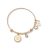 Karma Gold Letter D Coin Bangle – Adjustable