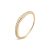 Argento Gold Crystal Wave Band Ring – Ring Measurement 50 Gold