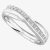 9ct White Gold Diamond Crossover Ring (O) 9110/9W/DQ10 O