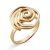 Orphelia WoMens 925 Sterling Silver Ring – Gold ZR-7500/G – Size R 1/2