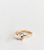 Gold Tone Cubic Zirconia Ring New Glance