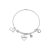 Karma Silver Grandma Middle Bangle – Adjustable