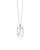 PDPAOLA Silver Mini Letter Necklace – Letter J