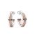 Pandora Signature Two-tone Brand & Pavé Hoop Earrings