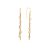 Argento Gold Aquamarine Gem Drop Earrings – Gold