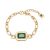 August Woods Gold Inexperienced Cocktail Hour Bracelet – Gold